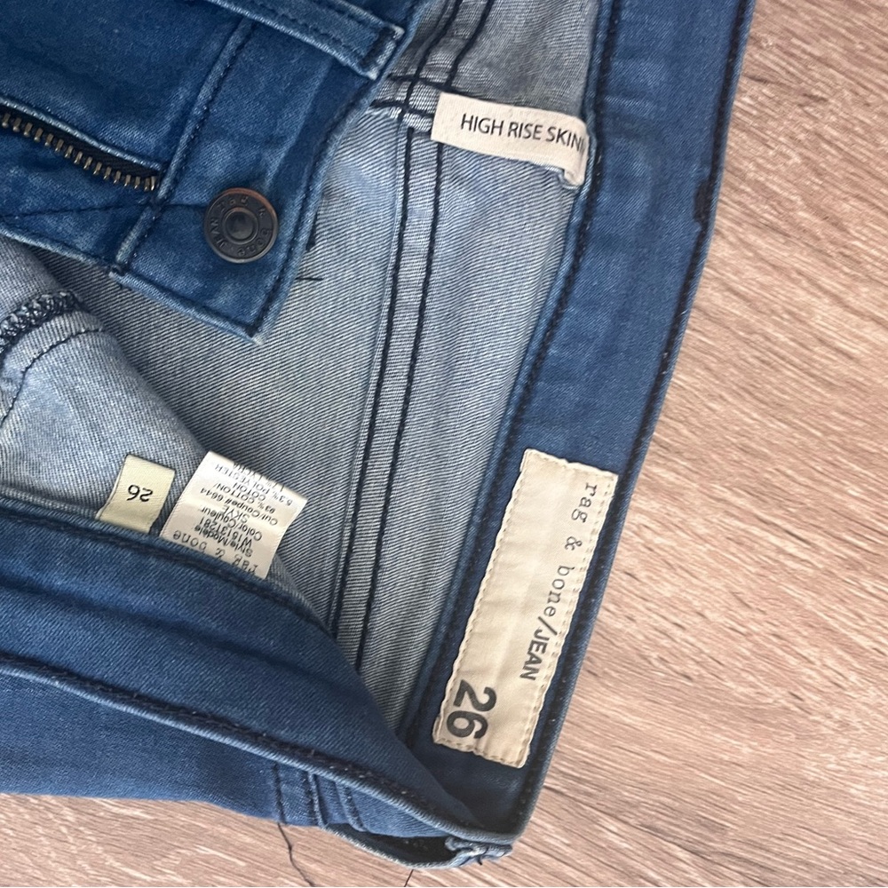 Rag and bone high rise skinny jeans